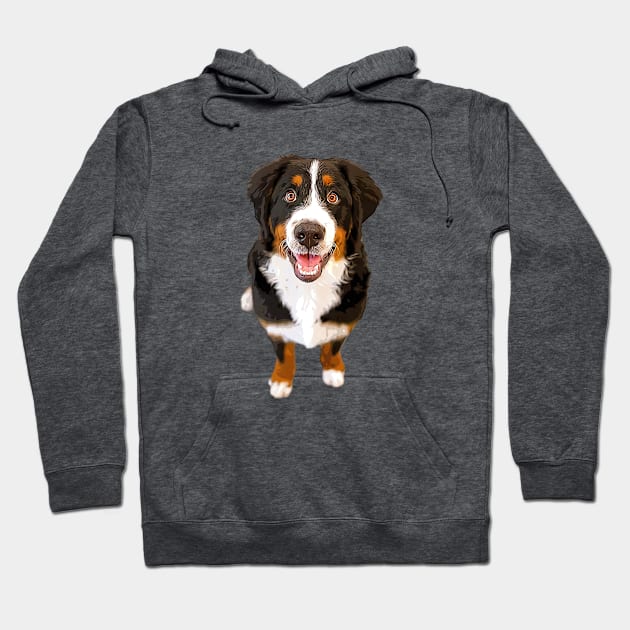 Bernese Mountain Dog Cuteness Overload! Hoodie by ElegantCat